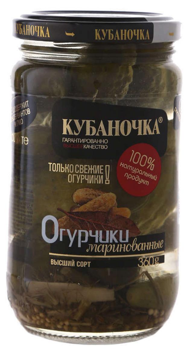 

Огурчики корнишоны Кубаночка маринованные, 360 г