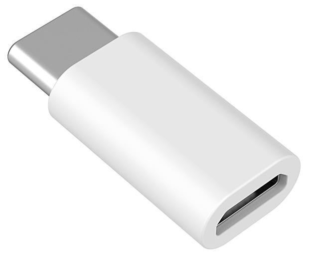 фото Адаптер qilive micro-usb к usb-c 2.1a белый