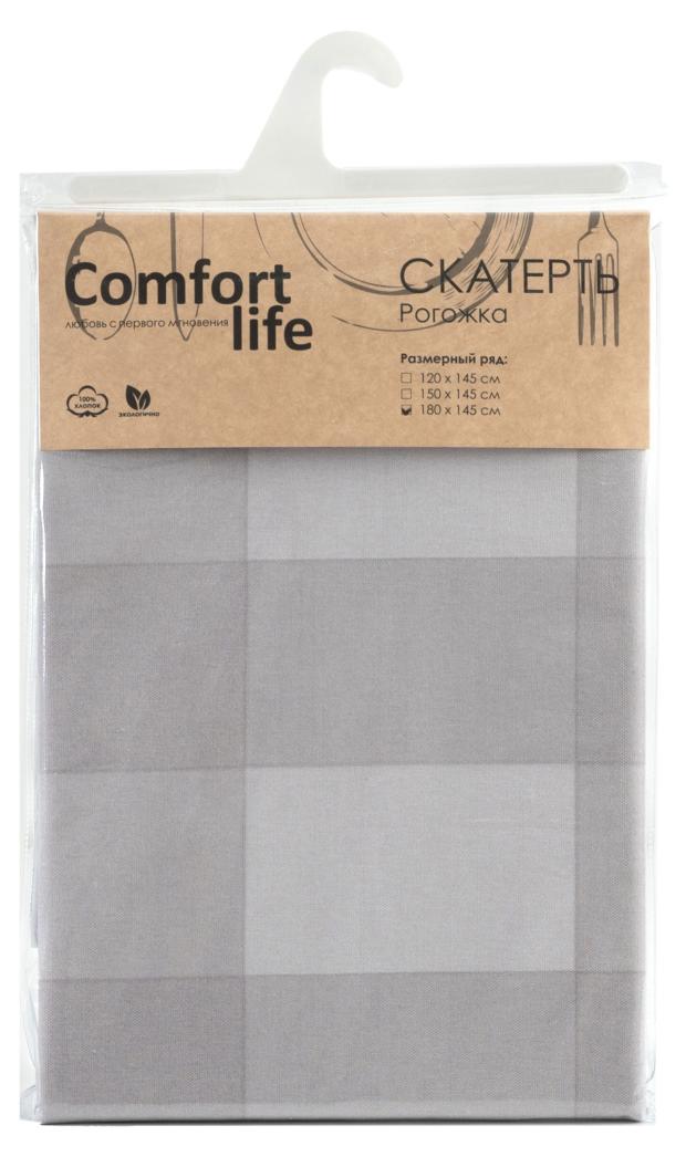 фото Скатерть comfort life рогожка, 180х145 см