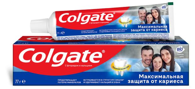 Зубная паста Colgate Максимальная защита от кариеса Свежая мята, 50 мл