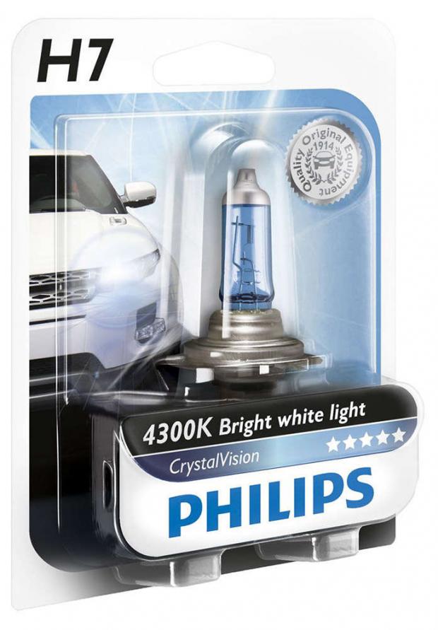 

Лампа галогенная Philips Crystal Vision H7 12V- 55W PX26d