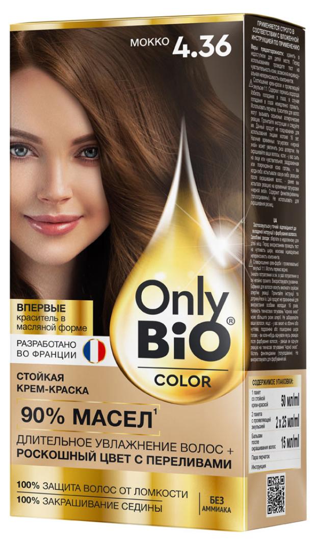 

Крем-краска для волос Фитокосметик Only Bio Color Тон 4.36 Мокко, 115 мл