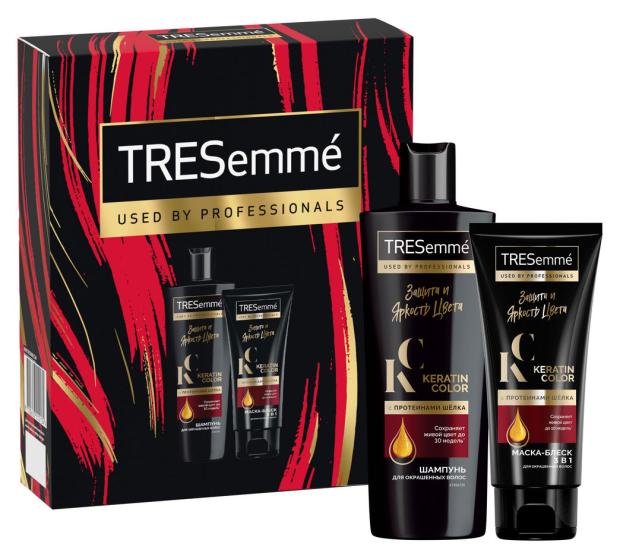 Набор подарочный Tresemme, Шампунь 230 мл + маска для волос Защита и яркость цвета 200 мл