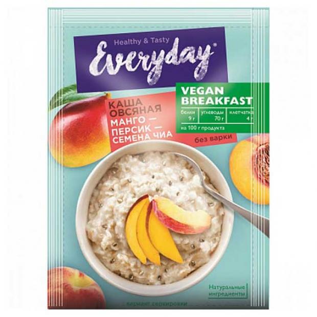 

Каша овсяная Everyday Vegan Breakfast Манго персик семена чиа, 36 г