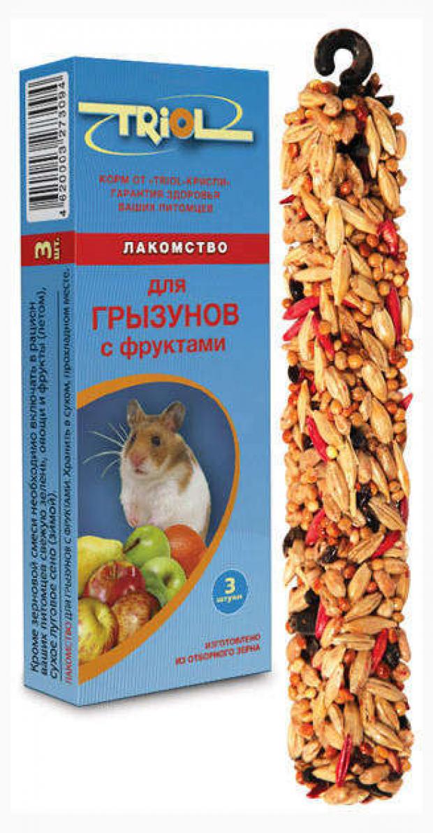 

Лакомство для грызунов Triol с фруктами, 80 г