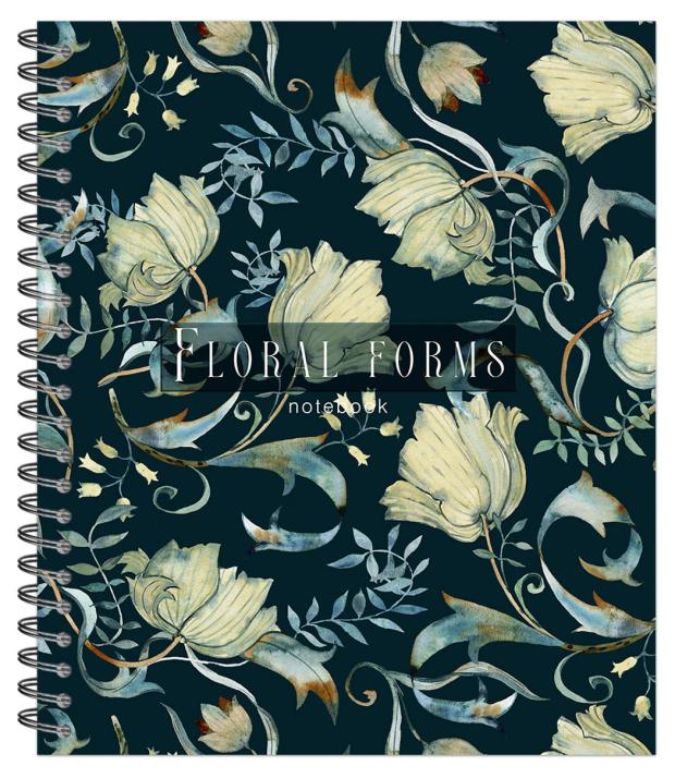 Тетрадь общая Artplays Floral forms в клетку А5, 96 л