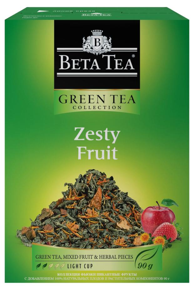 

Чай зеленый BETA TEA Пикантные фрукты, 90 г