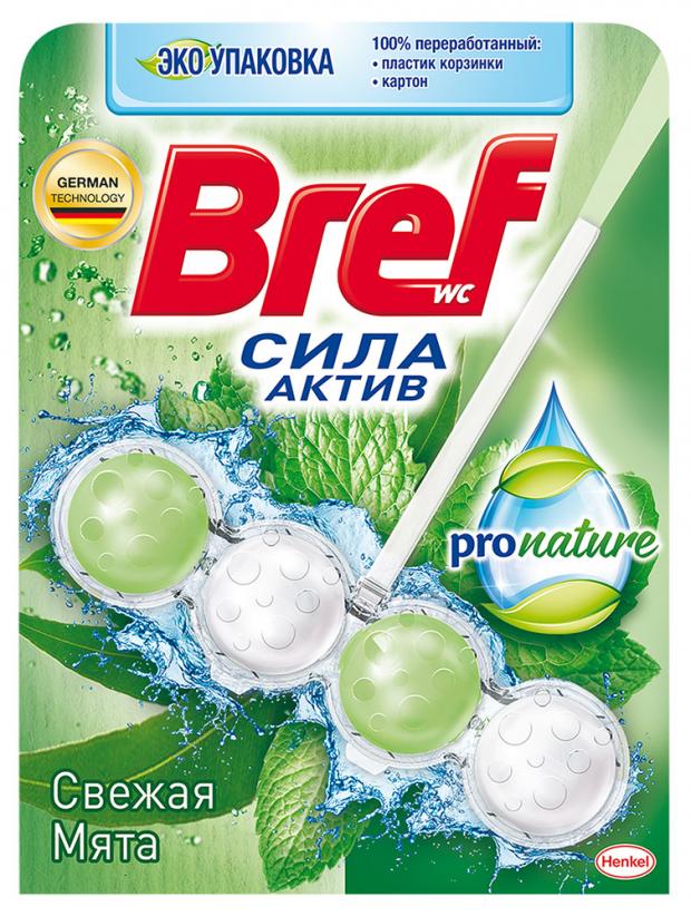 

Туалетный блок подвесной Bref ProNature Свежая мята, 50 г