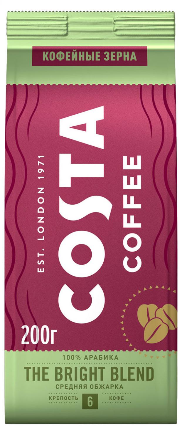 фото Кофе в зернах costa coffee bright blend, 200 г