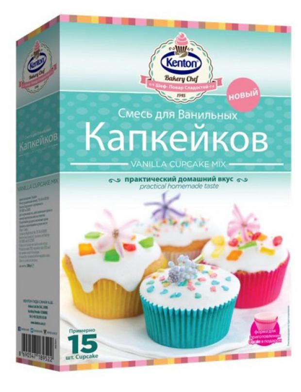 

Смесь для выпечки Kenton капкейки ванильные, 350 г