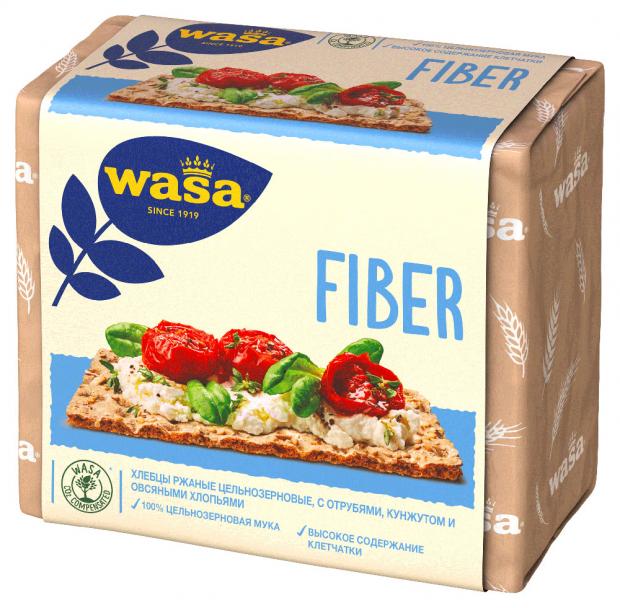 

Хлебцы ржаные Wasa Fiber цельнозерновые с пшеничными отрубями кунжутом и овсяными хлопьями, 230 г