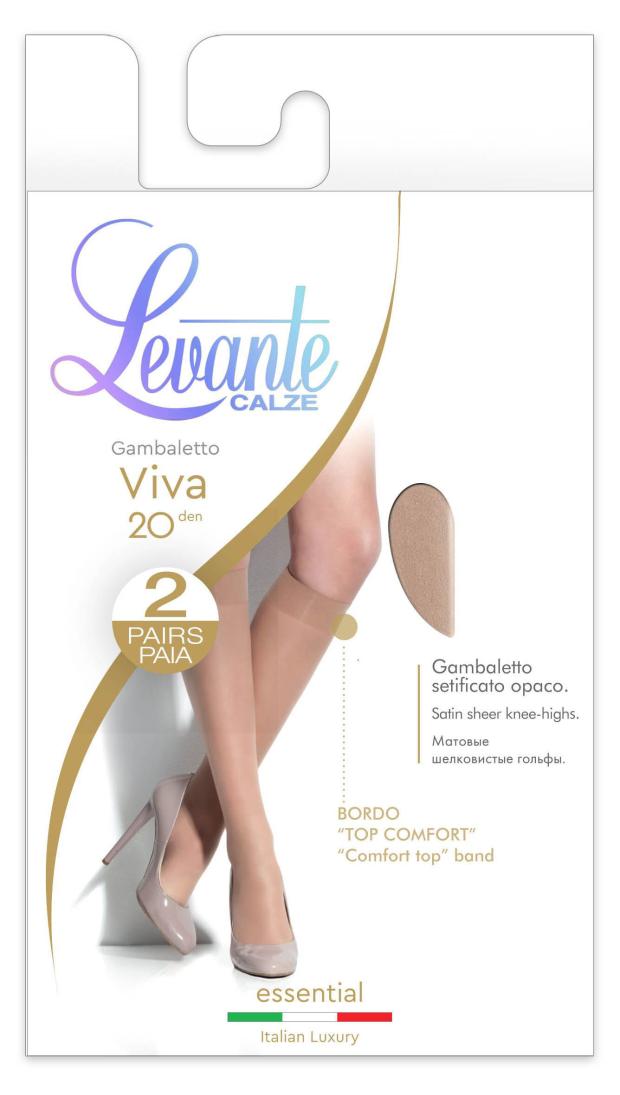 фото Гольфы женские levante viva 20 daino, 2 пары