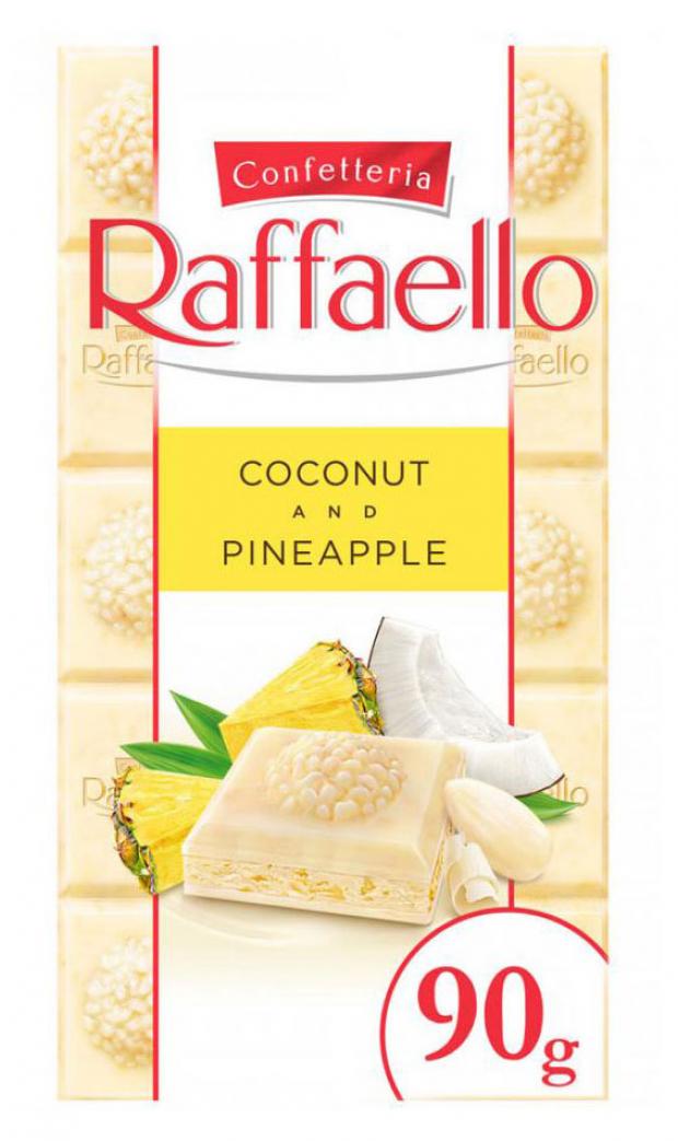 

Шоколад белый RAFFAELLO с ананасом кокосом и миндалем, 90 г