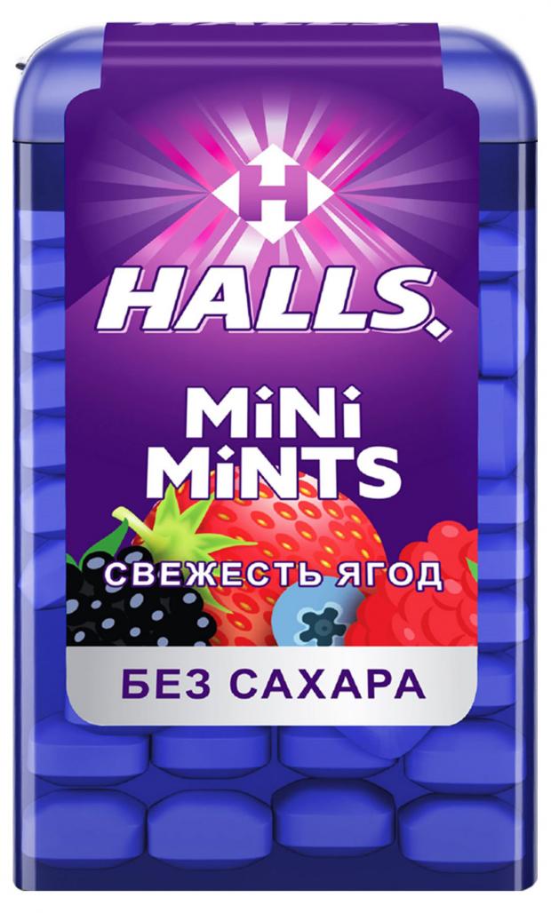 

Конфеты Halls Mini Mints без сахара Свежесть ягод, 12,5 г