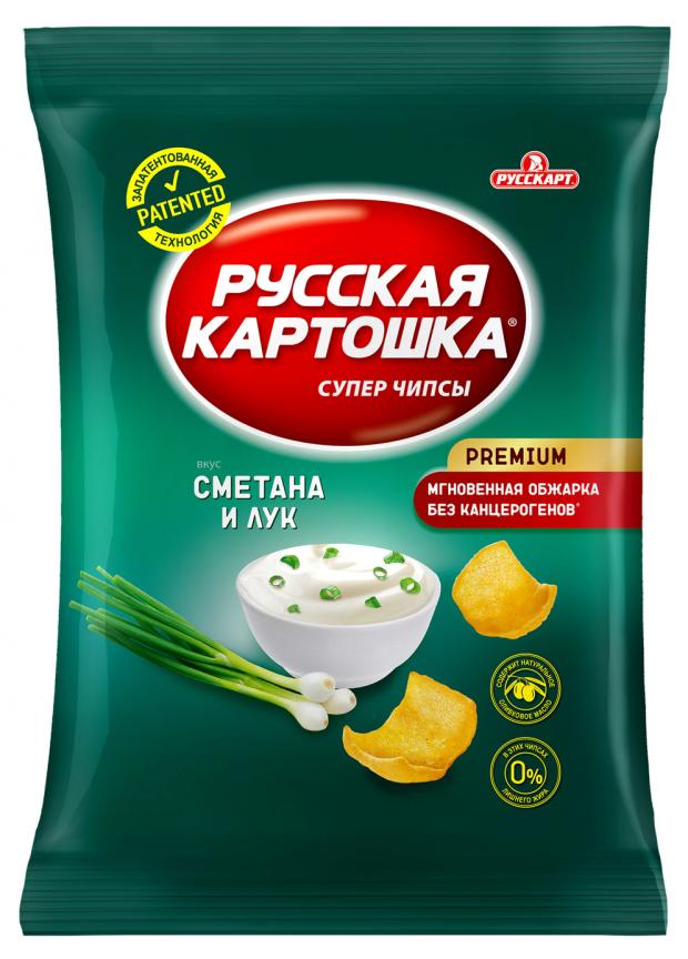 

Чипсы «Русская Картошка» со вкусом сметаны и лука, 150 г