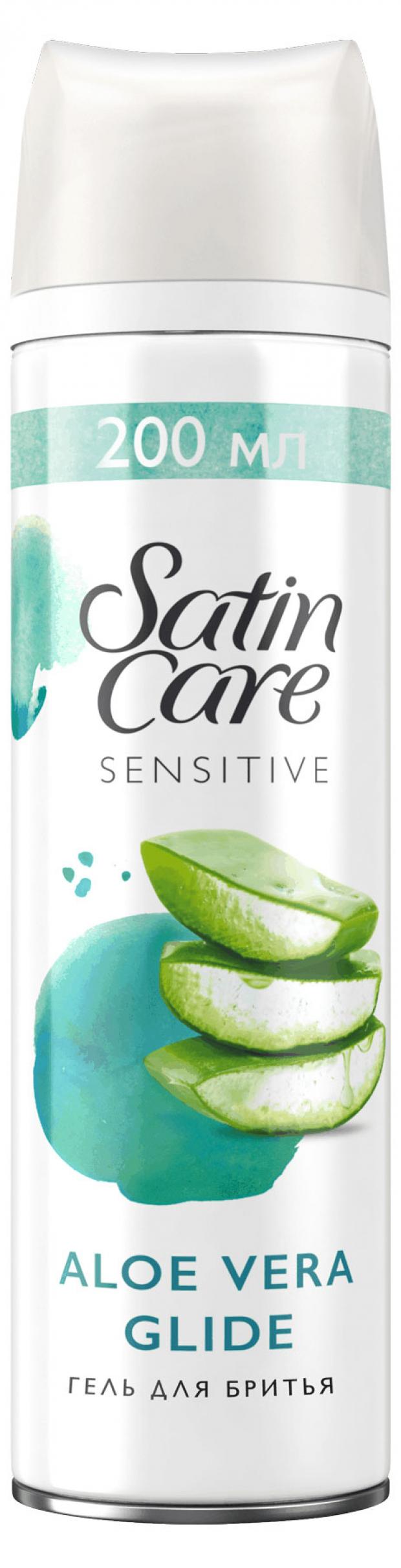 Гель для бритья для женщин gillette satin care sensitive skin