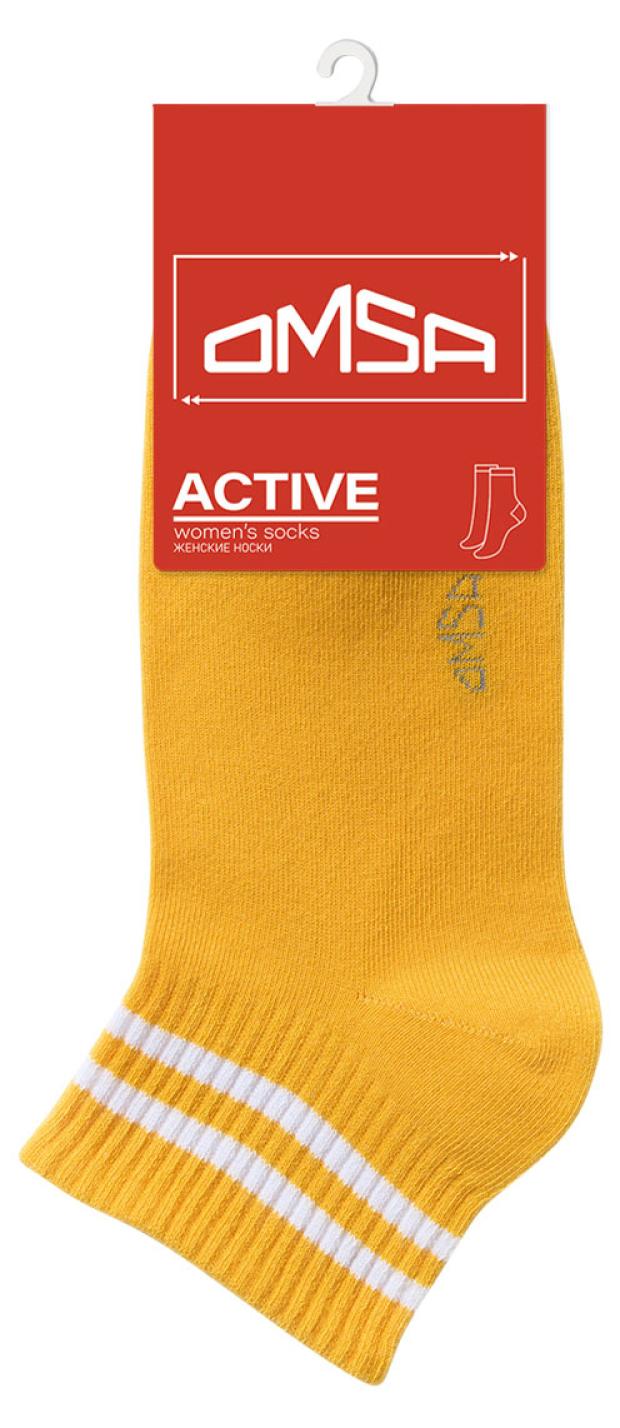 фото Носки женские omsa active укороченные giallo, р 35-38