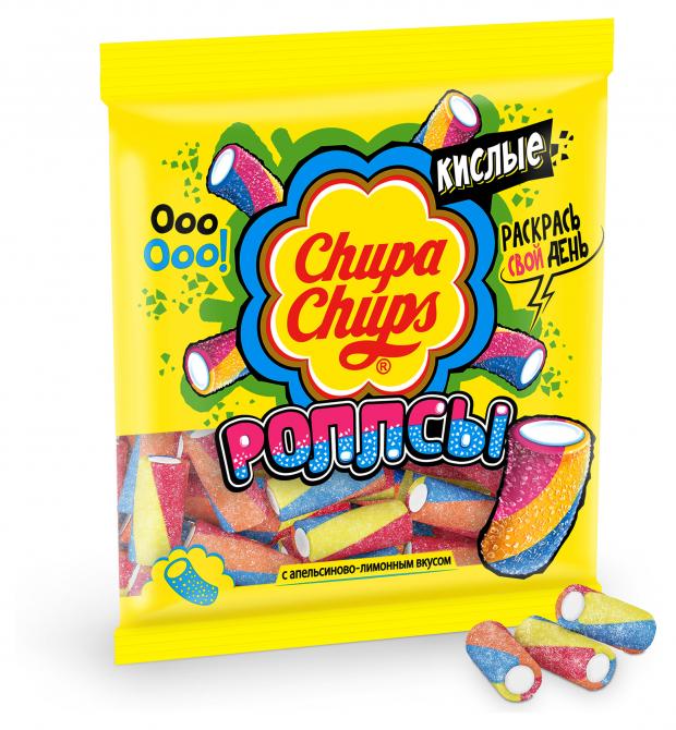 Мармелад жевательный Chupa Chups с фруктовым вкусом, 150 г жевательный мармелад canudinho unicorn цветные карандаши вкус клубники 15г