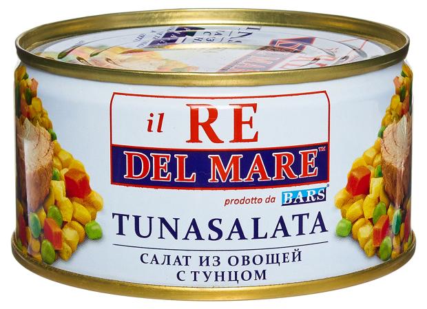 Салат из овощей Барс Il Re del Mare с тунцом, 185 г