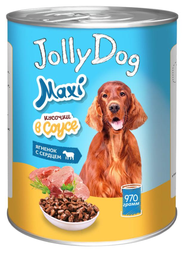 

Корм консервированный для собак Зоогурман Jolly Dog Ягненок с сердцем, 970 г