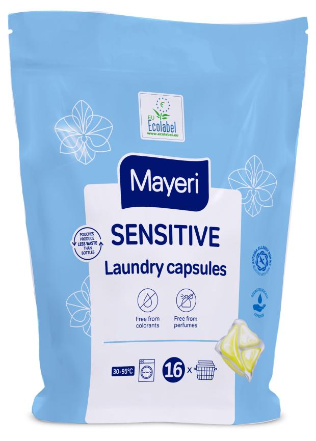 Капсулы для стирки Mayeri Sensitive, 16 шт