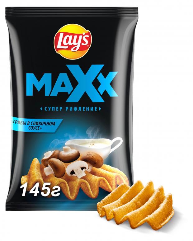 

Чипсы Lay's MAXX грибы в сливочном соусе, 145 г