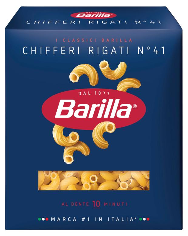 Макаронные изделия Barilla Chifferi Rigati n.41 из твердых сортов пшеницы, 450 г