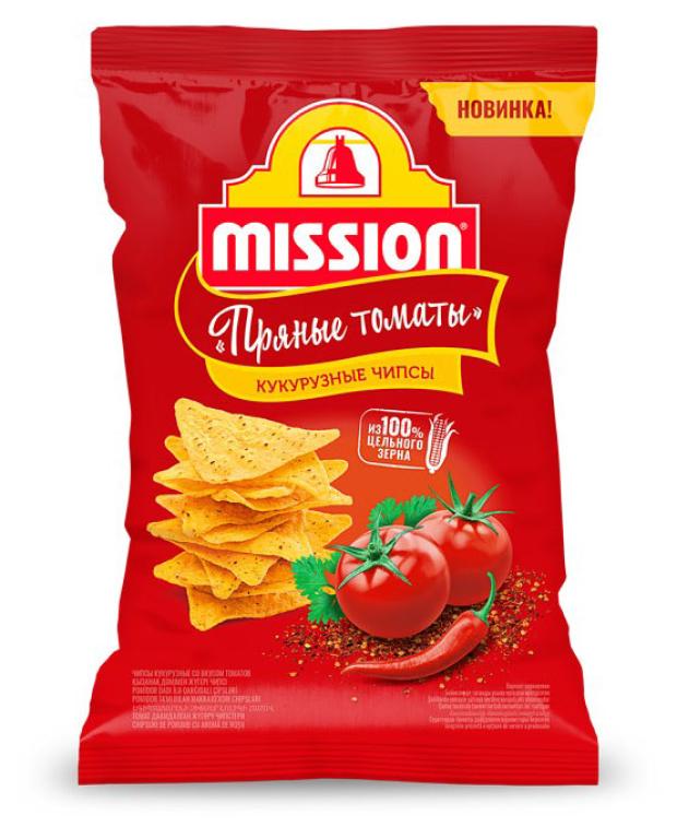 Чипсы кукурузные Mission со вкусом Пряные томаты, 150 г