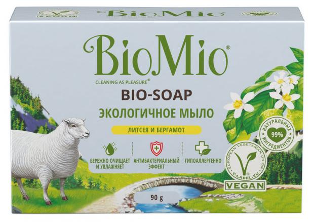 

Экологичное туалетное мыло BioMio Bio-Soap Литсея и бергамот, 90 г