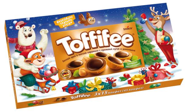 

Конфеты Toffifee Санта и друзья, 375 г