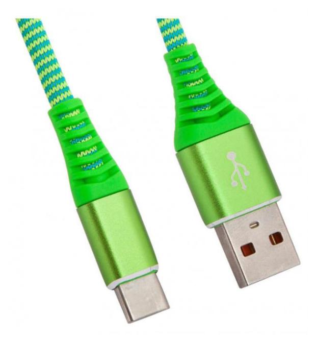 фото Usb кабель liberty project type-c носки зеленый