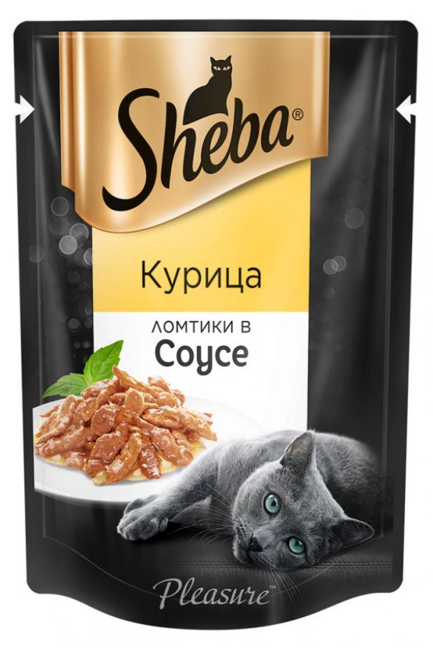 фото Корм для кошек sheba курица в соусе, 85 г