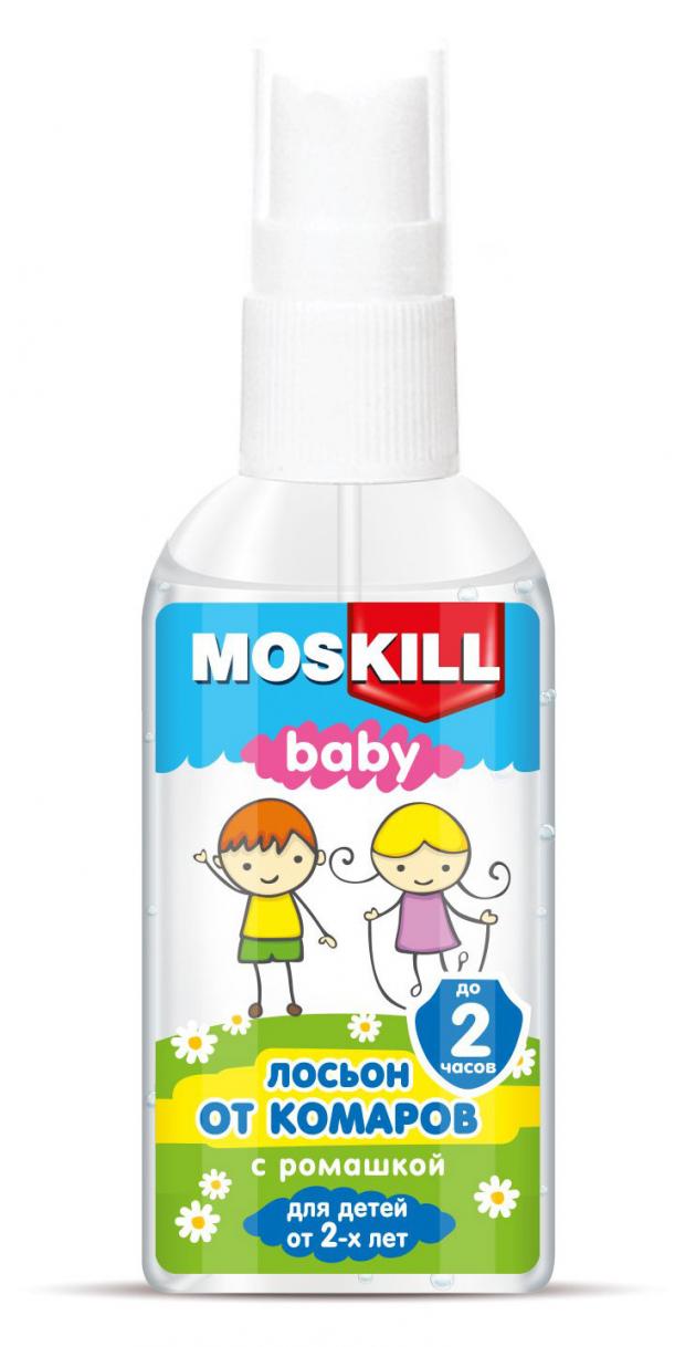 

Лосьон для тела от комаров Mosskill Baby детский от 2 лет с ромашкой, 60 мл