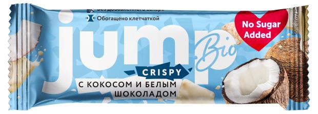 Батончик JUMP Crispy c кокосом и белым шоколадом, 40 г