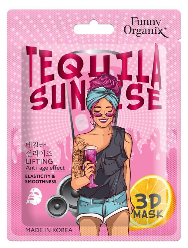 

3D-маска для лица Funny Organix Tequila Sunrise с лифтинг-эффектом тканевая, 23 г