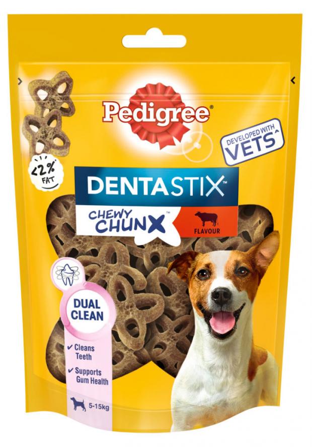 фото Лакомство для взрослых собак мелких пород pedigree denta stix со вкусом говядины, 68 г