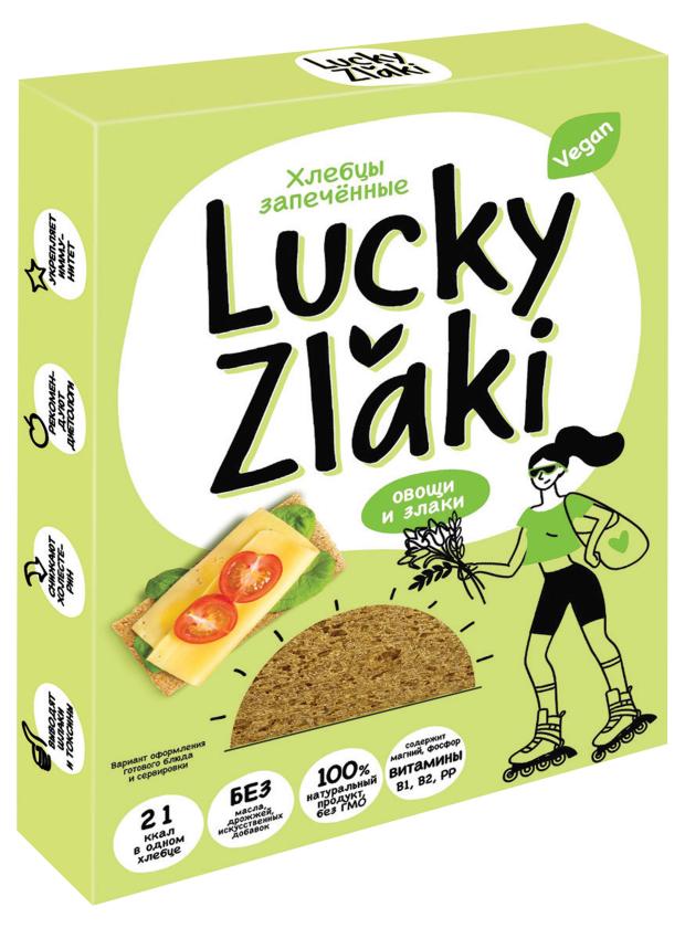 

Хлебцы хрустящие Lucky Zlaki запеченные Овощи и злаки, 72 г