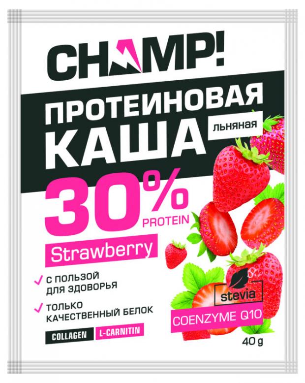 

Каша «Леовит» Champ! протеиновая льняная Клубничная с коэнзимом Q10, 40 г