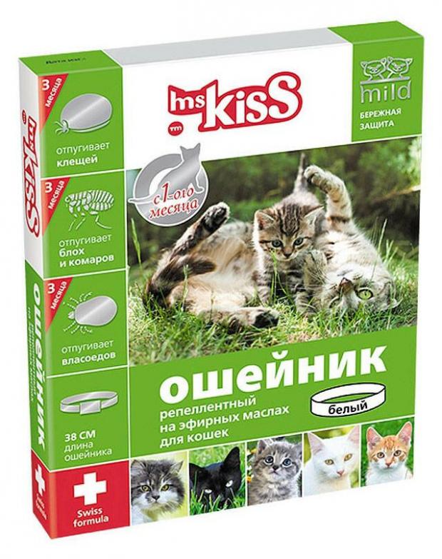 

Ошейник для кошек Ms.Kiss репеллентный красный, 38 см