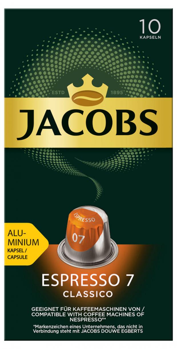 фото Кофе в капсулах jacobs espresso №7 classico, 10 шт