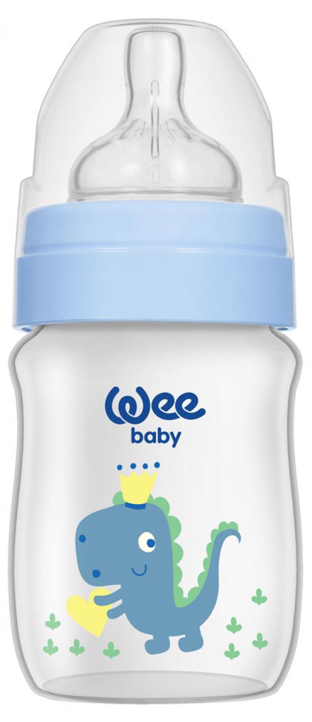 

Бутылочка Wee Baby Classic Plus с широким горлышком для кормления с силиконовой соской размер 1, 150 мл