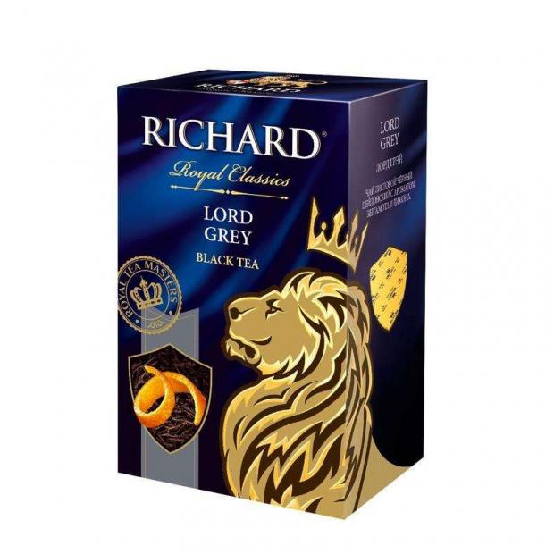 

Чай черный Richard Lord Grey в пакетиках, 25х2 г