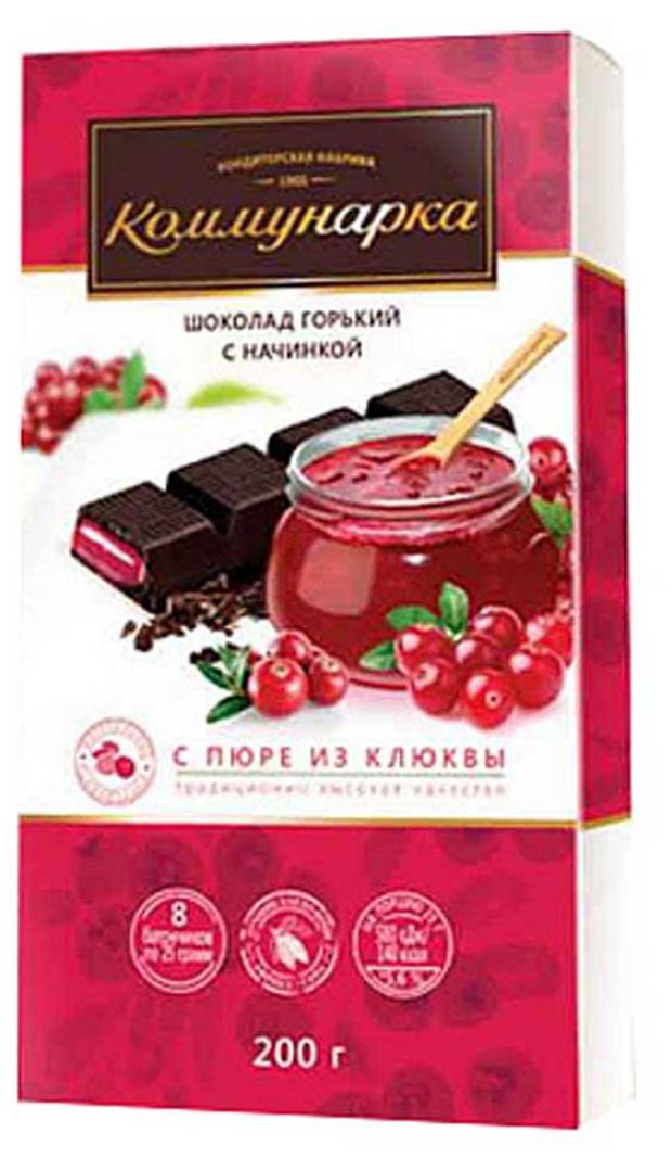 

Шоколад горький «Коммунарка» с пюре из клюквы, 200 г