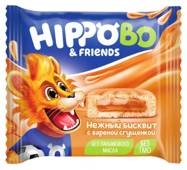 

Пирожное HIPPO BO & friends бисквит с вареной сгущенкой, 32 г