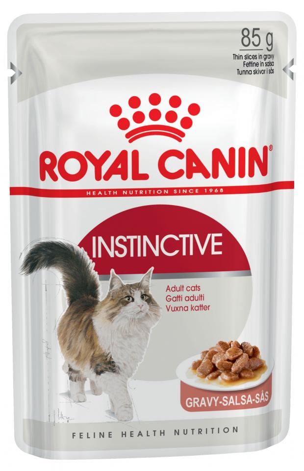 фото Корм для кошек royal canin instinctive мелкие кусочки в соусе, 85 г