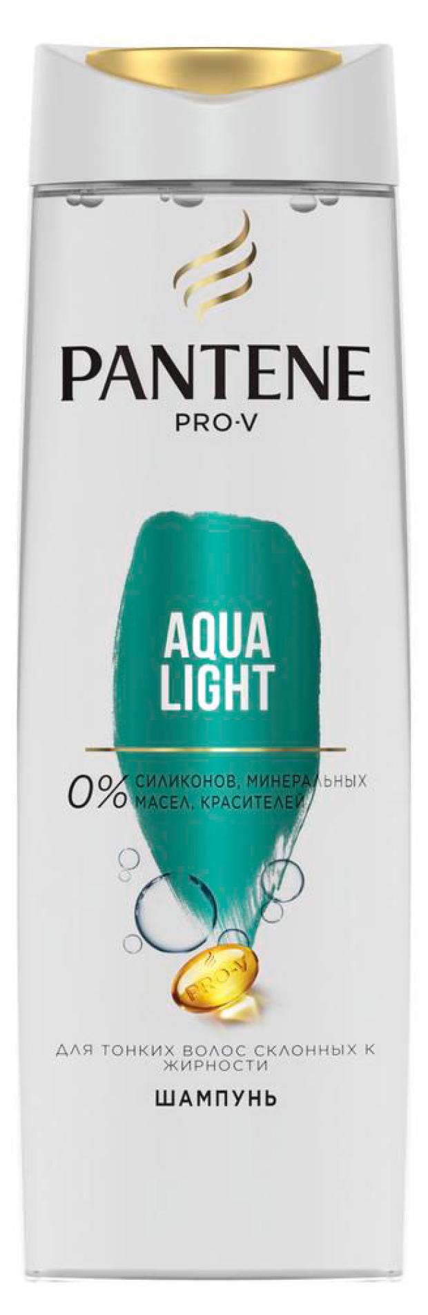 фото Шампунь для волос pantene pro-v aqua light для тонких и склонных к жирности волос, 400 мл