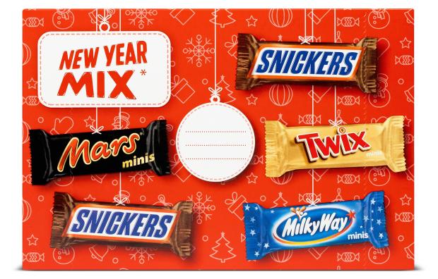 

Подарок новогодний сладкий Minis Mix New Year Big Box, 131 г