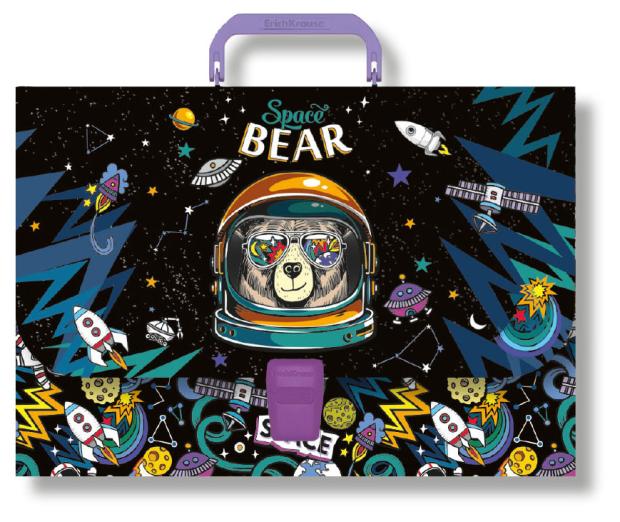 

Портфель ErichKrause Space Bear пластиковый, A4