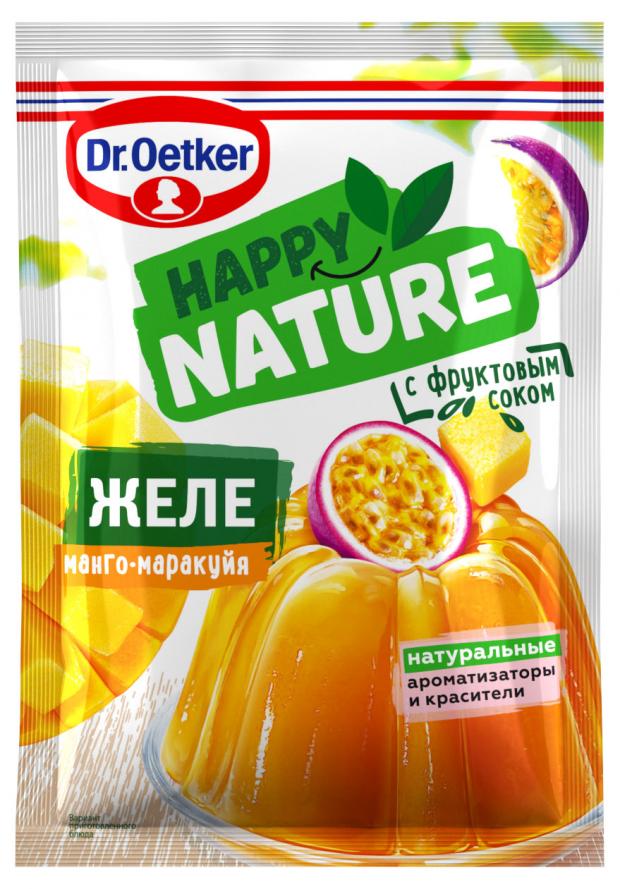 Желе Dr.Oetker Happy Nature манго маракуйя, 41 г