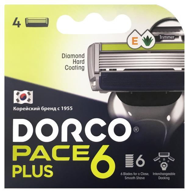 Станок для бритья dorco pace 6 лезвий plus с 2 сменными кассетами